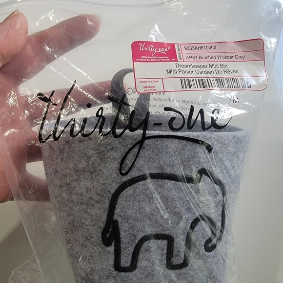 Thirty-one Dreamkeeper Mini Bin - Brushed Whisper Grey - Picture 4 of 5